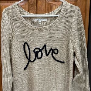 LC Lauren Conrad Sweater. Size medium. Tan color.